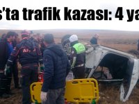 Kars’ta trafik kazası: 4 yaralı