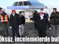 Kars Valisi Türker Öksüz Sarıkamış’ta incelemelerde bulundu