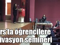 Kars’ta öğrencilere motivasyon semineri