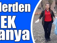 Karslı öğrencilerden çevre temizliği