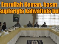 Kars Belediye Başkan aday adayı Emrullah Koman, basın mensuplarıyla kahvaltıda buluştu
