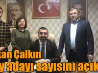 Başkan Çalkın aday adayı sayısını açıkladı