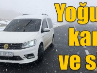 Kars’ta yoğun kar yağışı hayatı olumsuz etkiliyor