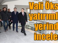 Kars Valisi Türker Öksüz, yatırımları yerinde inceledi