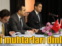 Kars Valisi Türker Öksüz, muhtarları dinledi