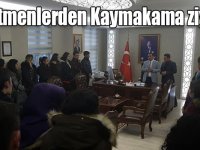 Kağızman’da yeni göreve başlayan öğretmenler Kaymakam Öter’e ziyaret