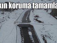 Susuz ilçe merkezi taşkın koruma tesisi tamamlandı