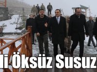 Kars Valisi Türker Öksüz Susuz'da incelemelerde bulundu