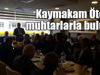 Kağızman Kaymakamı Ercan Öter, muhtarlarla yemekte buluştu