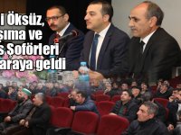 Kars Valisi Türker Öksüz, Taşıma ve Servis Şoförleri ile bir araya geldi
