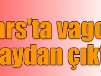 Kars'ta manevra yapan yük treninin vagonu raydan çıktı