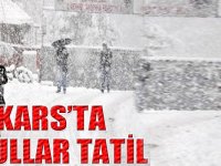 Kars'ta eğitime kar engeli