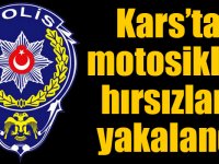 Kars’ta motosiklet hırsızları yakalandı