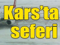 Kars'ta hava ulaşımına sis engeli