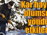 Sarıkamış’ta kar hayatı olumsuz yönde etkiledi