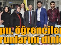KAÜ Rektörü Kapu, öğrencilerin sorunlarını dinledi