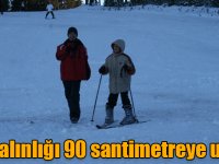 Sarıkamış'ta kar kalınlığı 90 santimetreye ulaştı