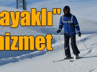 Kars'ta kesintisiz elektrik enerjisi için "kayaklı" hizmet