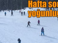 Sarıkamış Cıbıltepe Kayak Merkezi'nde hafta sonu yoğunluğu