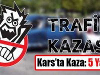 Kars'ta trafik kazası: 5 yaralı