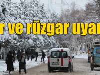 Doğu’da kar ve rüzgar uyarısı