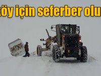 Kars’ta kar ve tipiden dolayı kapanan köy yollarında yol açma çalışmaları aralıksız devam ediyor