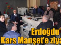AK Parti Kars Belediye Başkan adayı Erdoğdu’dan Kars Manşet’e ziyaret