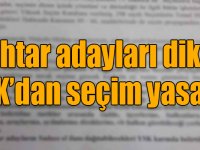 Muhtar adaylarına YSK’dan seçim yasağı