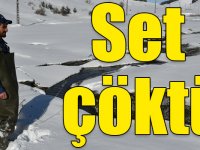Ördek Gölü'nün önündeki set çöktü