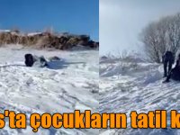 Kars'ta çocukların tatil keyfi