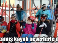 Sarıkamış kayak severlerle doldu