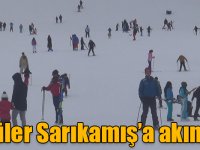 Ünlüler Sarıkamış Cıbıltepe Kayak Merkezi'ne akın etti