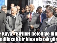 Settar Kaya: “Birileri belediye binasını işgal edilecek bir bina olarak görüyor”