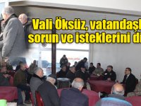 Kars Valisi Türker Öksüz, vatandaşların sorun ve isteklerini dinledi