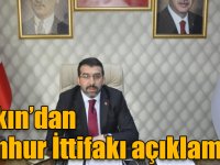 AK Parti Kars İl Başkanı Adem Çalkın Cumhur İttifakı ile ilgili basın açıklaması yaptı