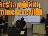 Kars’ta Kadına Yönelik Şiddetle Mücadele Eğitim semineri verildi