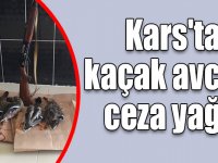 Kars'ta kaçak avcıya ceza yağdı