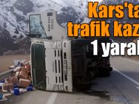 Kars'ta trafik kazası: 1 yaralı