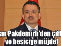 Bakan Pakdemirli'den çiftçiye ve besiciye müjde!