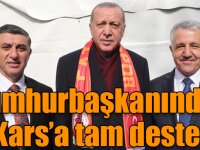 Cumhurbaşkanından Kars’a tam destek