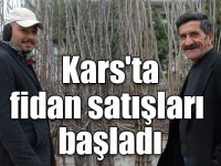 Kars'ta fidan satışları başladı