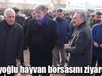 Naif Alibeyoğlu hayvan borsasını ziyaret etti