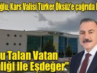 Naif Alibeyoğlu: "Bu Talan Vatan Hainliği ile Eşdeğer"