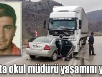 Kars'ta okul müdürü trafik kazasında yaşamını yitirdi