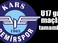Ardahan'da düzenlenen U17 grup maçları tamamlandı