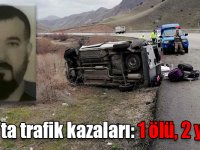 Kars'ta trafik kazaları: 1 ölü, 2 yaralı