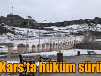 Kış Kars’ta hüküm sürüyor