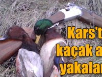 Kars’ta kaçak avcı yakalandı