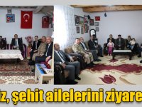 Kars Valisi Türker Öksüz, şehit ailelerini ziyaret etti