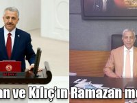 Ahmet Arslan ve Yunus Kılıç’ın Ramazan mesajı